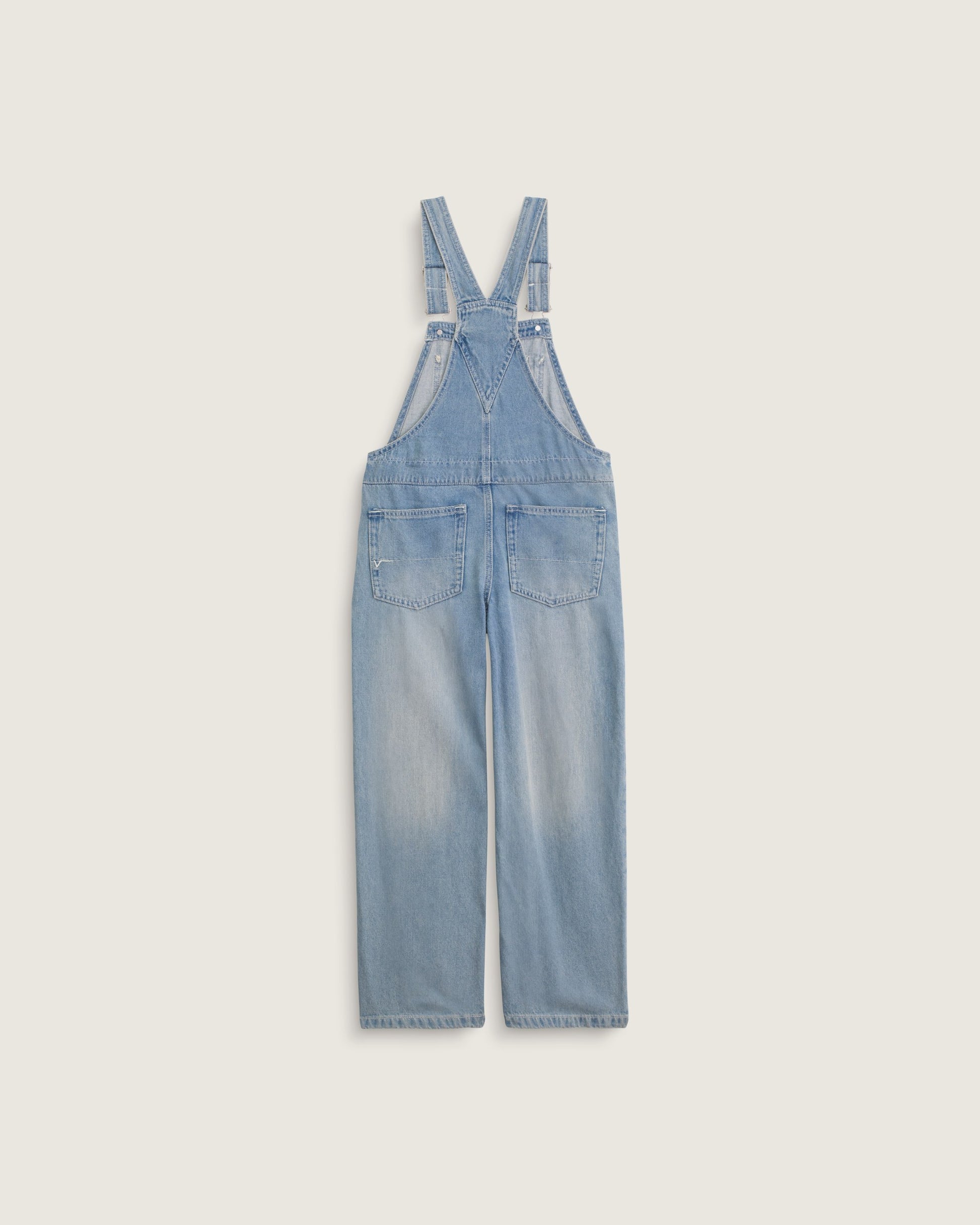 VANS Y GIRL SIRELLE DENIM OVERALL Stonewash Blue - Vue 2