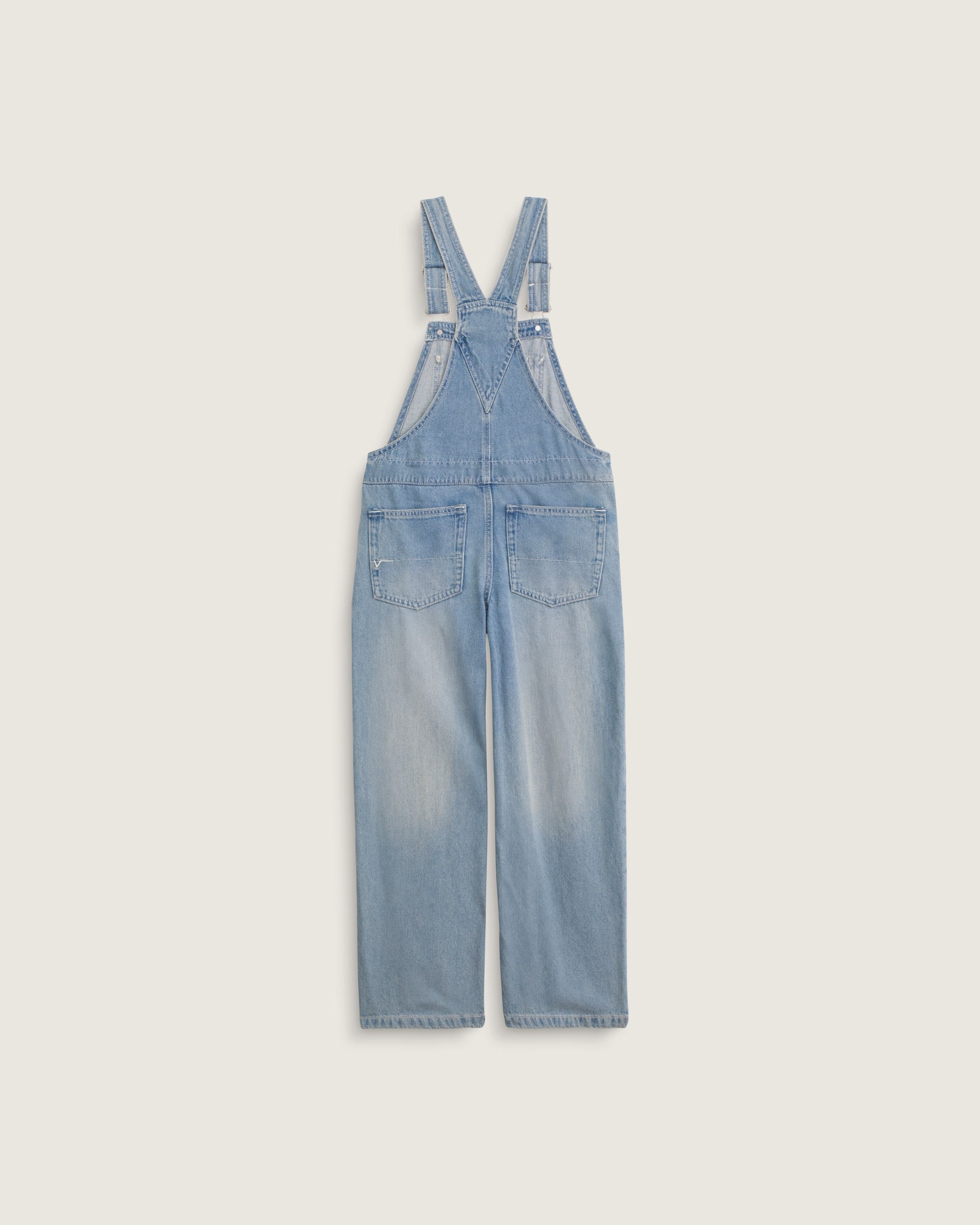 VANS Y GIRL SIRELLE DENIM OVERALL Stonewash Blue - Vue 2