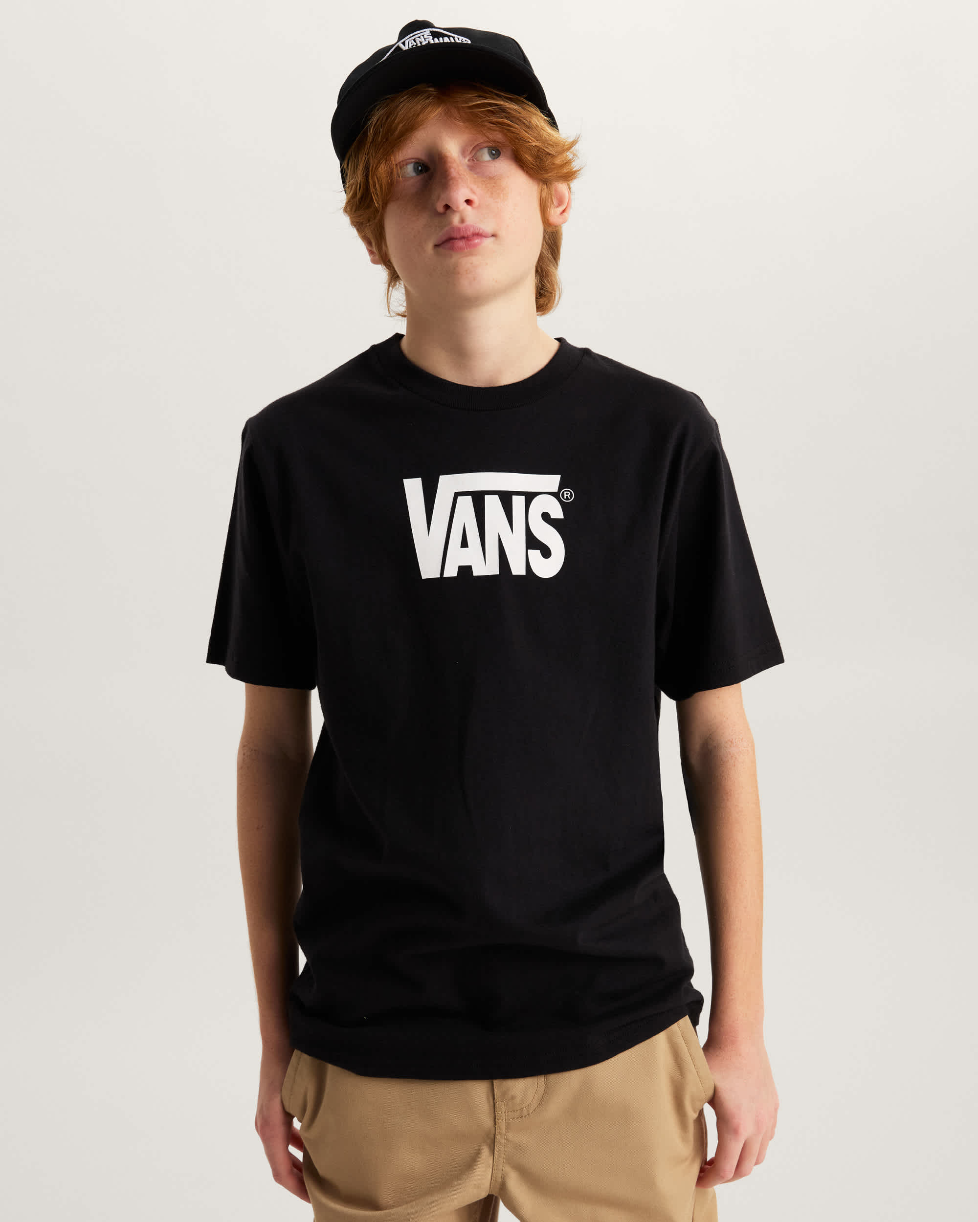 VANS Y Stretch Logo SS - Black