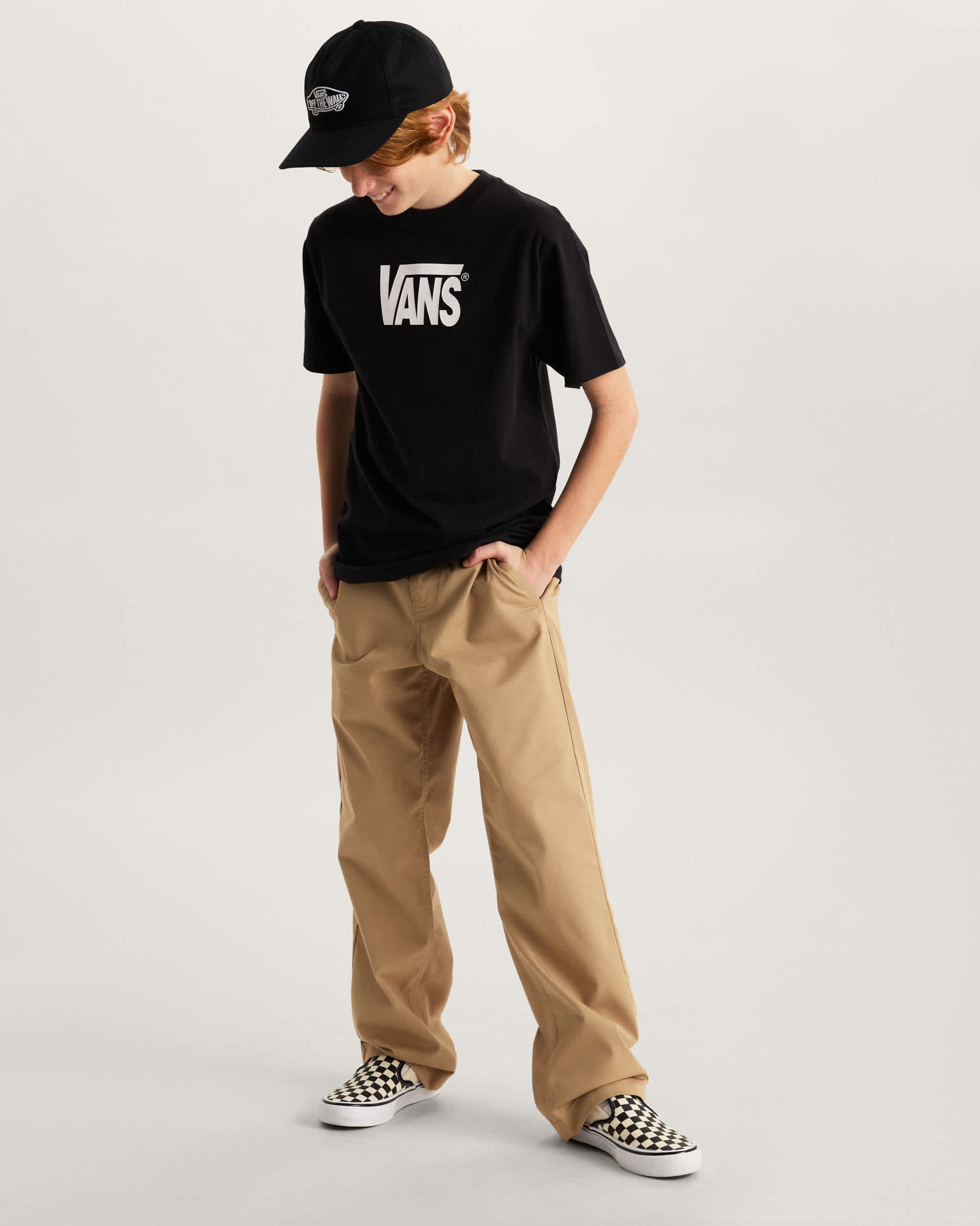 VANS Y Stretch Logo SS - Black