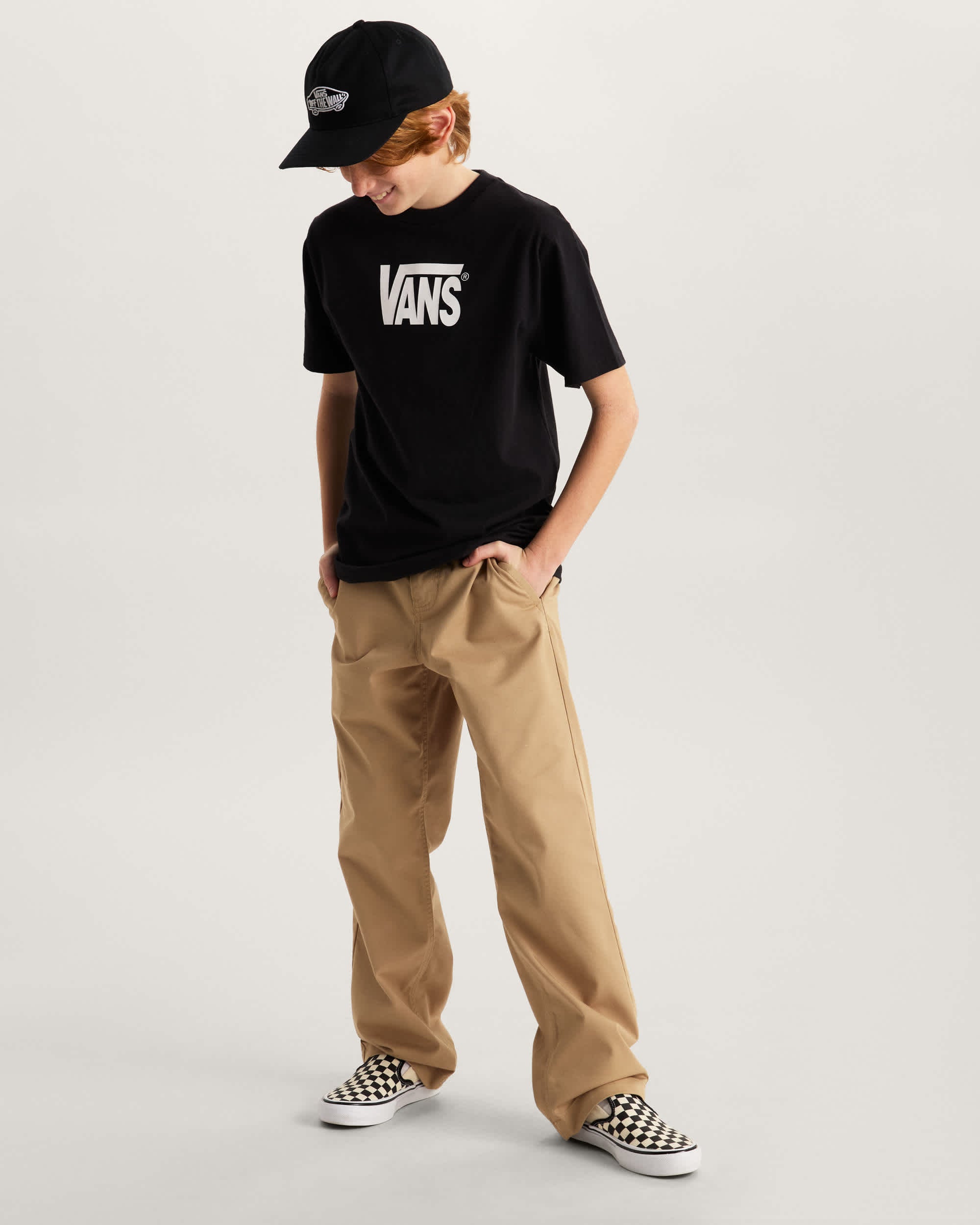 VANS Y Stretch Logo SS - Black