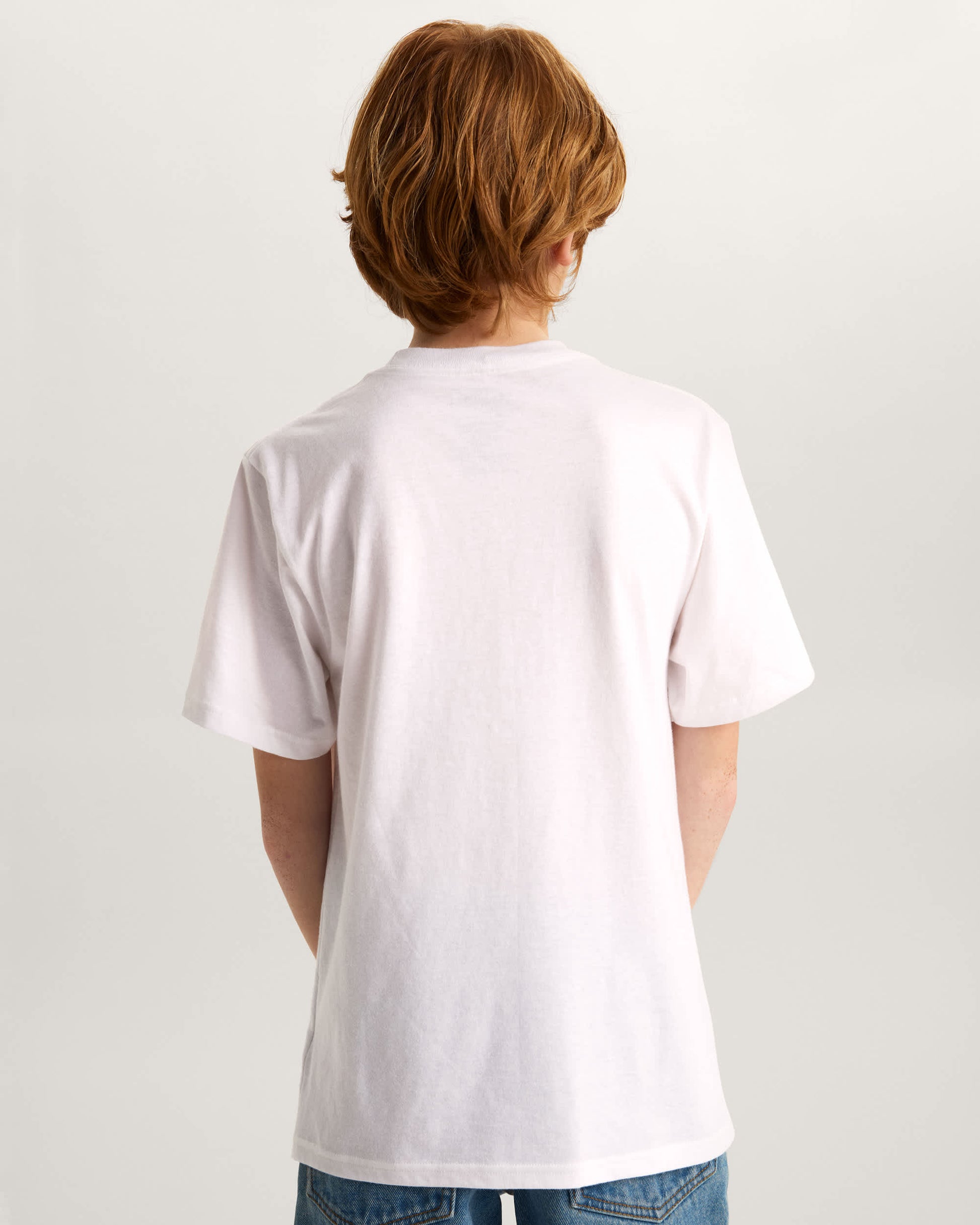 VANS Y Stretch Logo SS - White - vue alternative 3