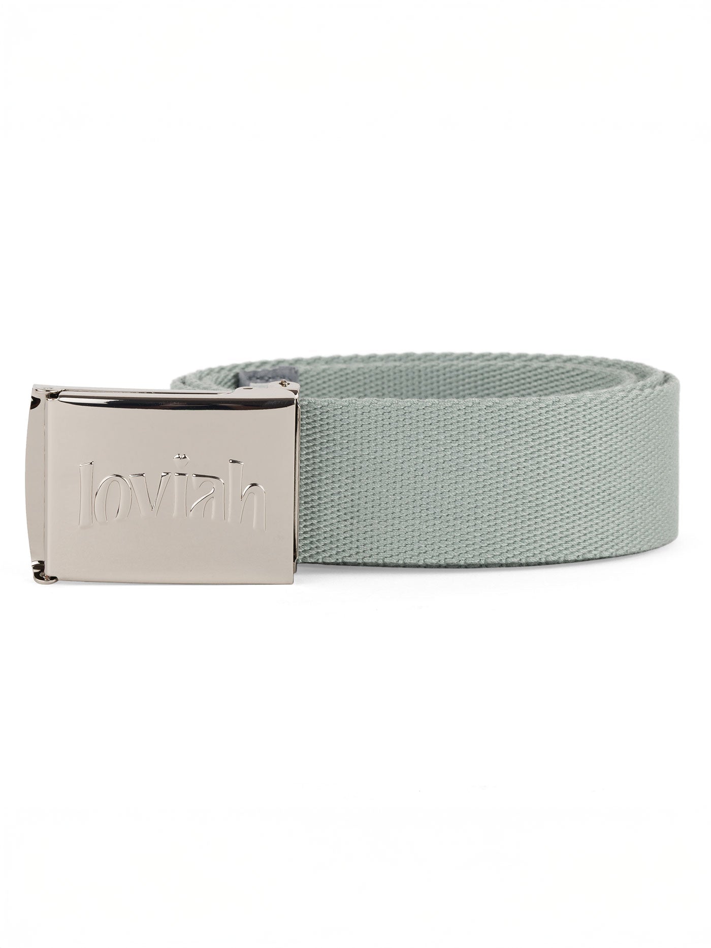 LOVIAH CHROME WEBBING BELT Steel