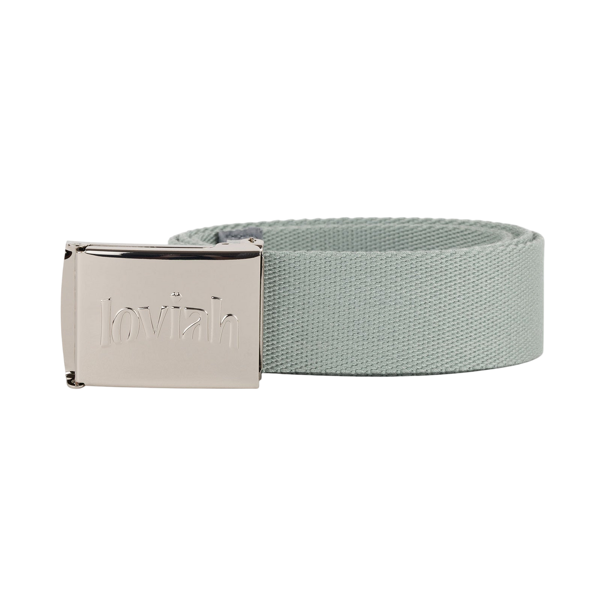 LOVIAH CHROME WEBBING BELT Steel