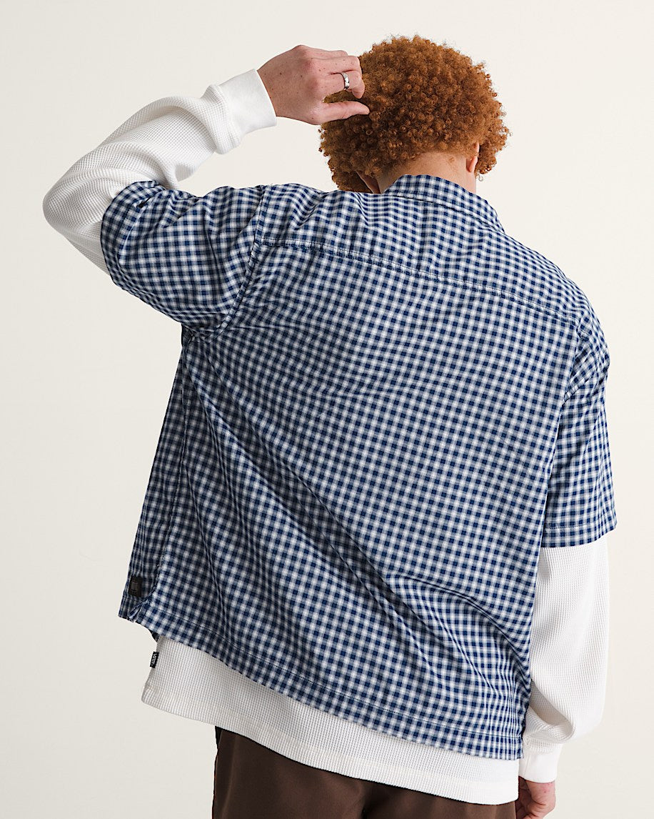 VANS LARKSPUR MINI PLAID SS SHIRT