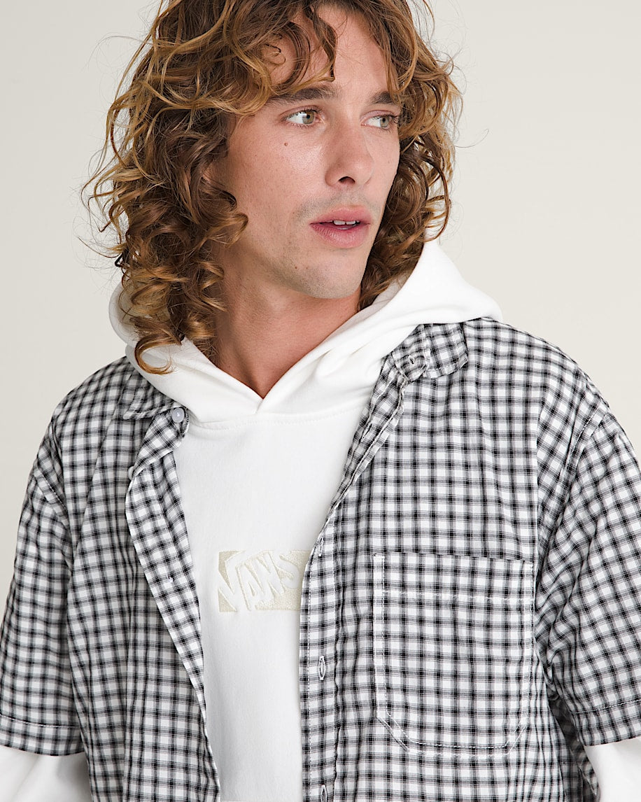 VANS LARKSPUR MINI PLAID SS SHIRT