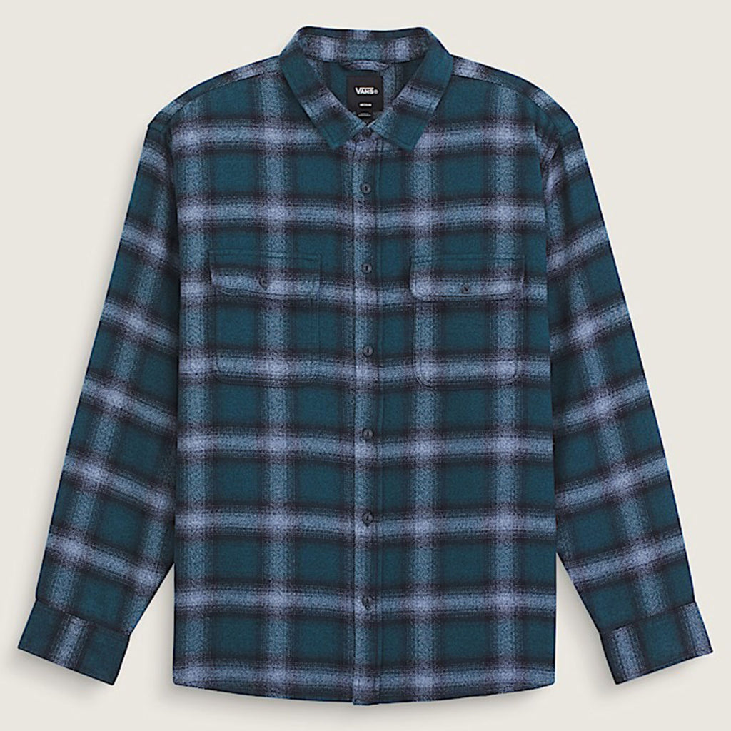 Vans Lawson Plaid Flannel Shirt Ocean Teal