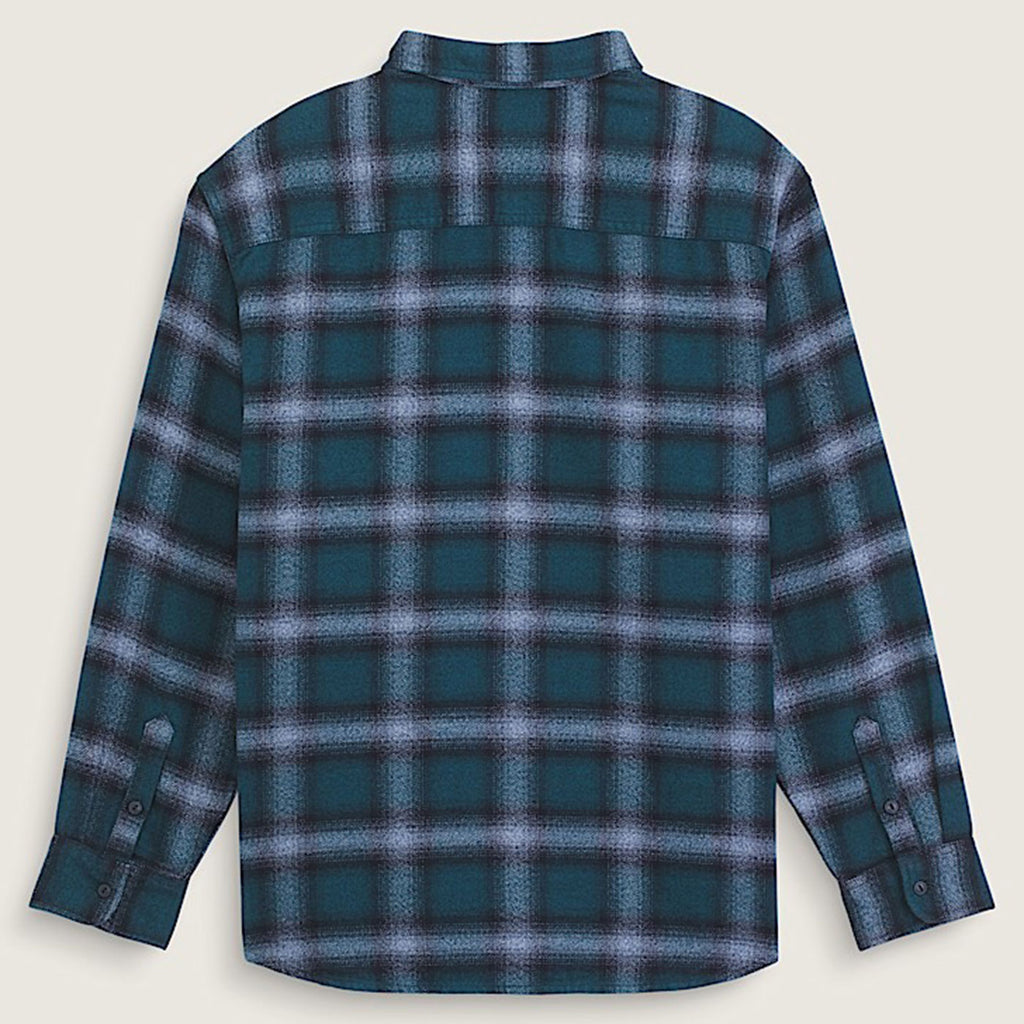 Vans Lawson Plaid Flannel Shirt Ocean Teal détail
