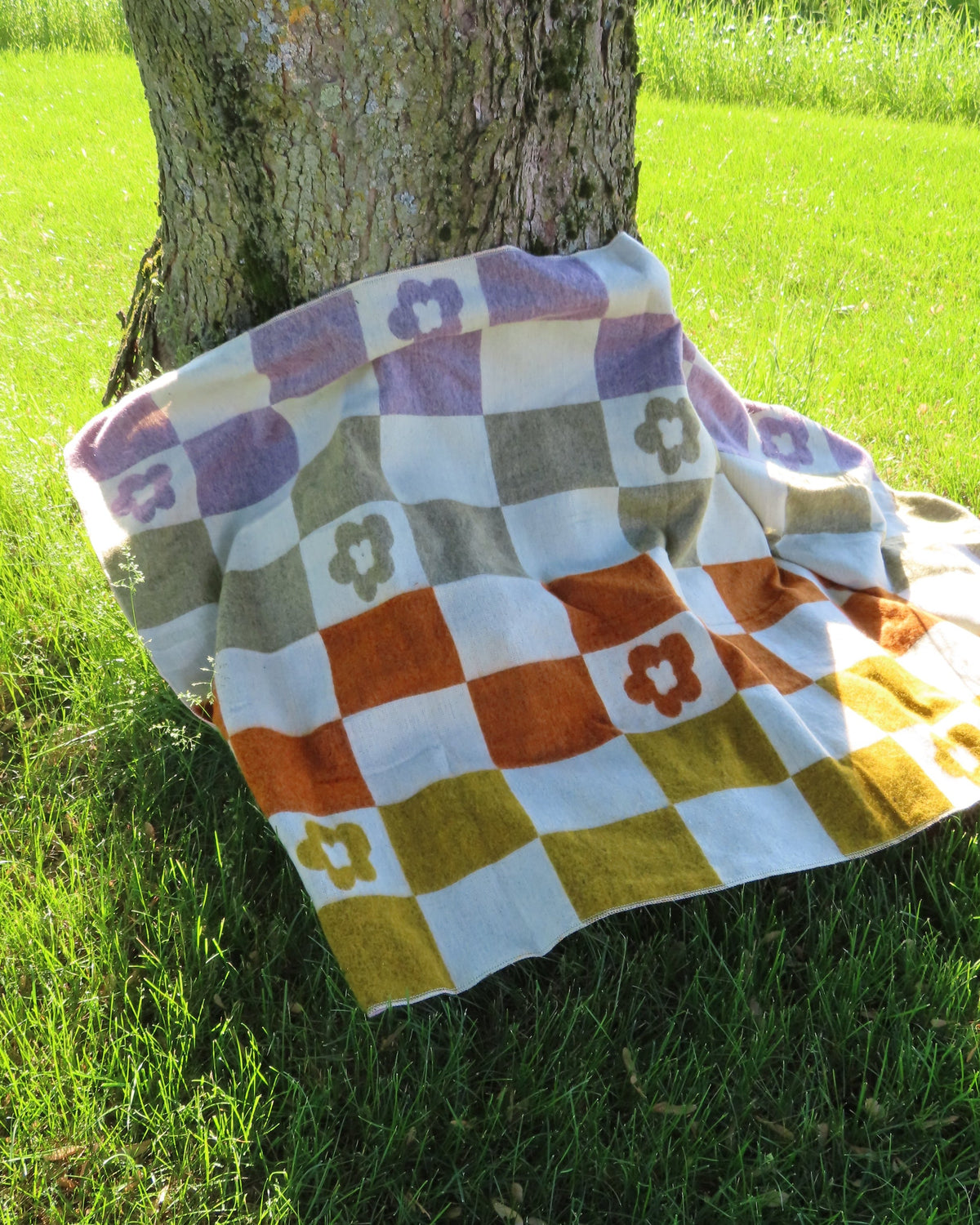 LES SAISONS CHECKERS BLANKET