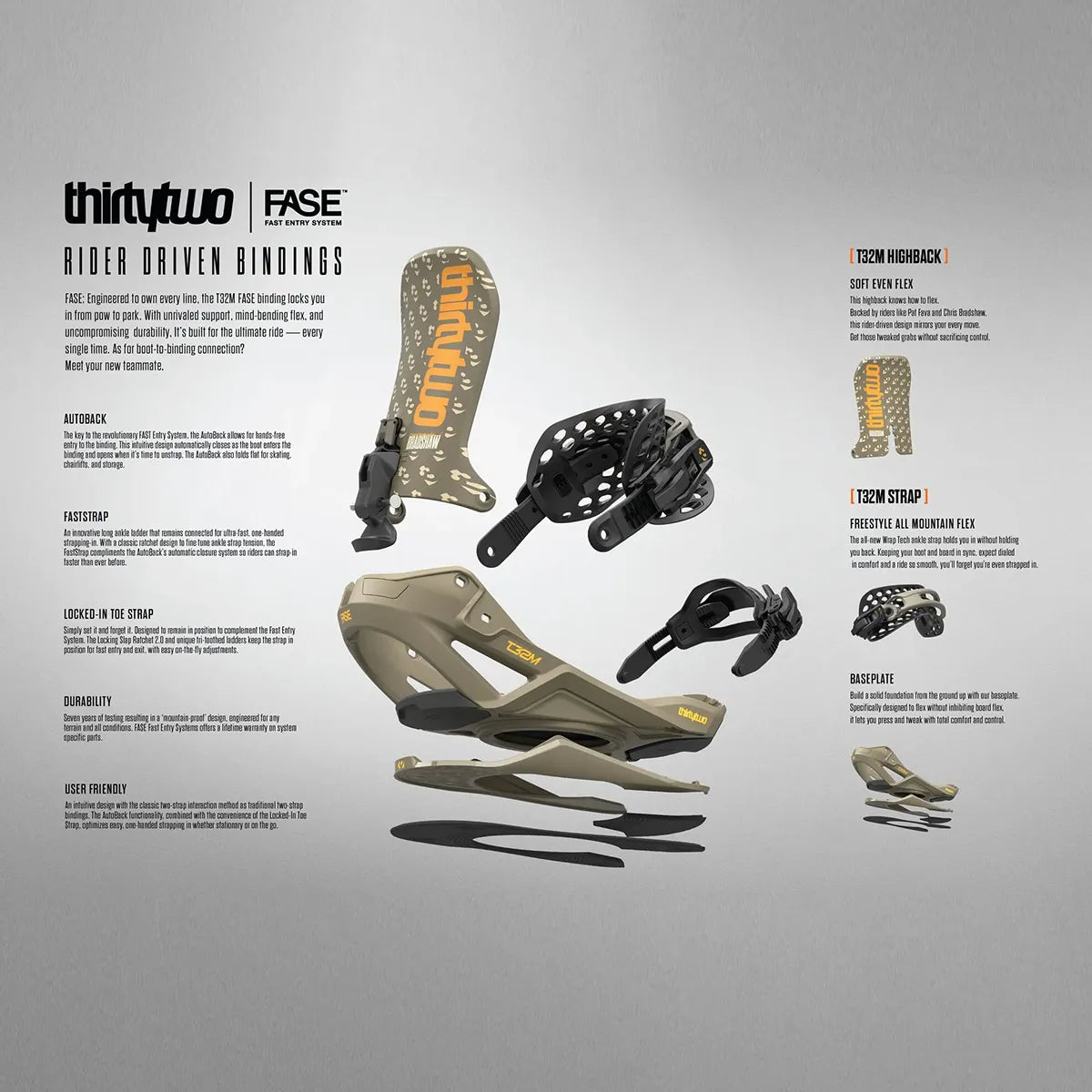 THIRTY TWO T32M FASE® BINDINGS