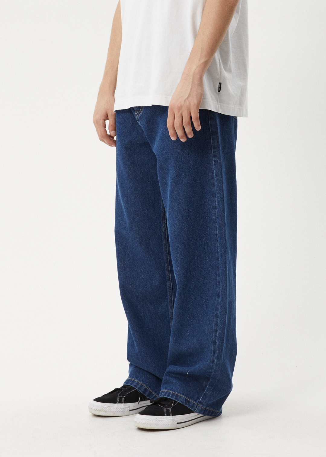 AFENDS PABLO HEMP DENIM BAGGY FIT JEANS