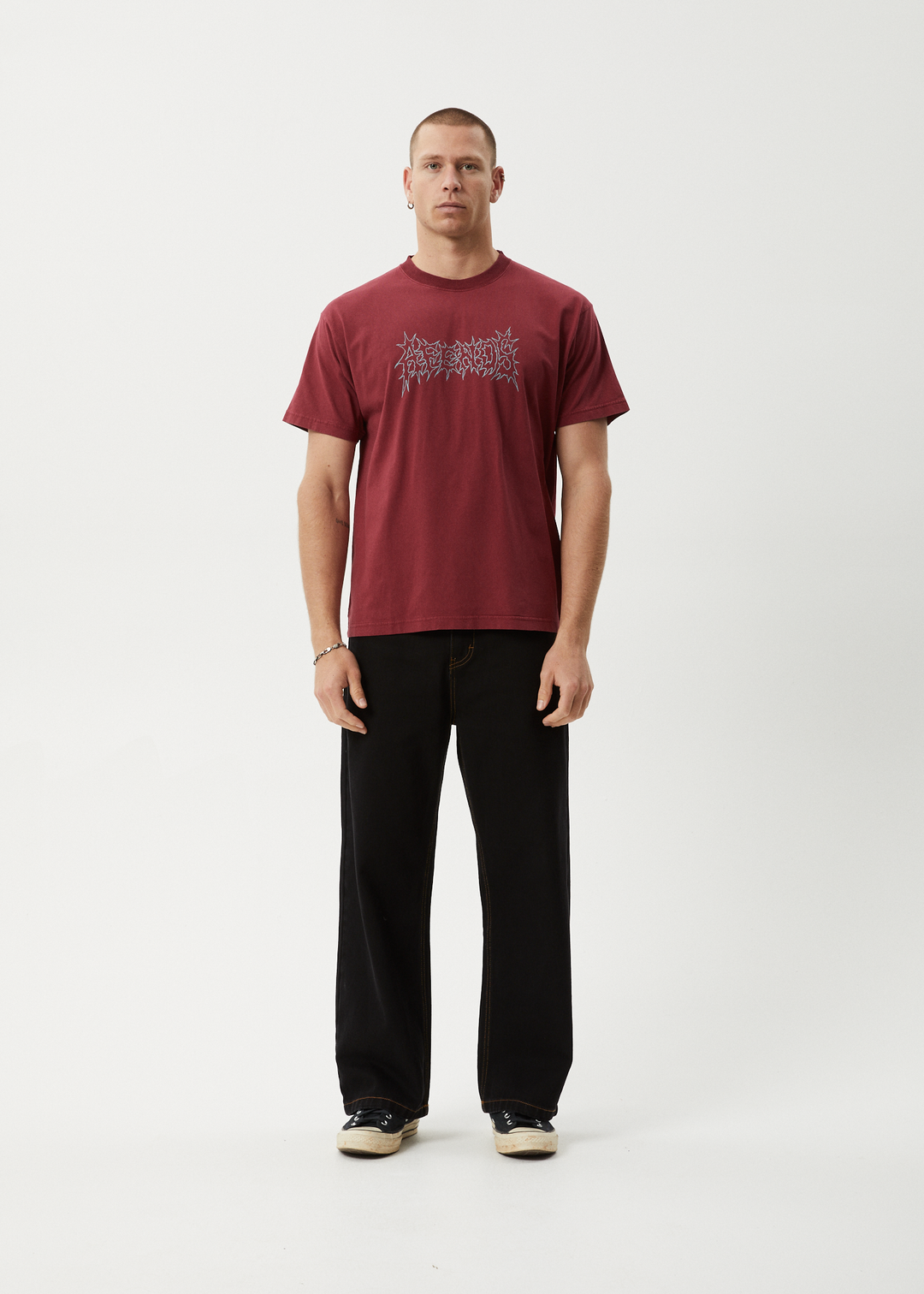 AFENDS MENTAL RECYCLED BOXY FIT TEE