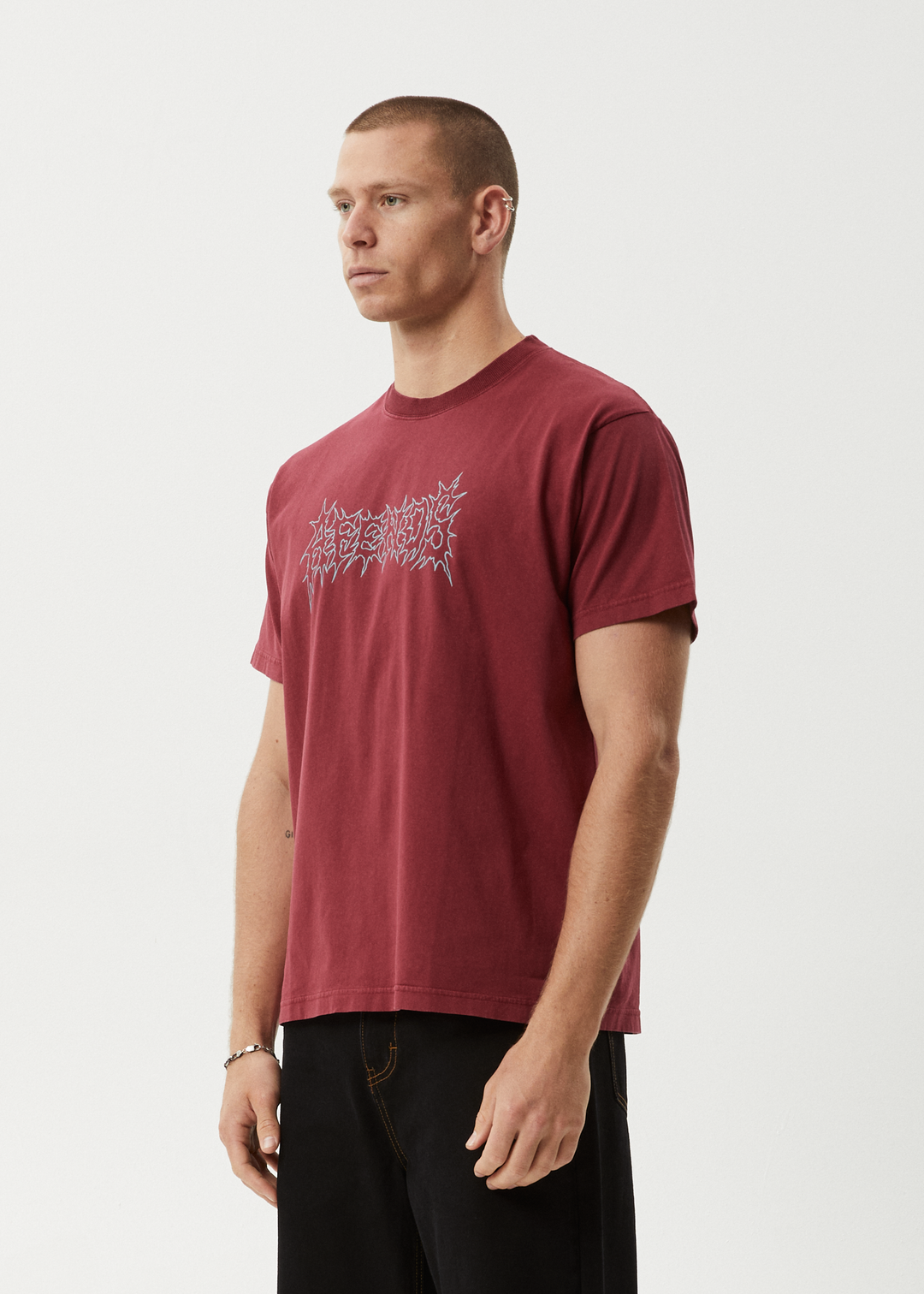 AFENDS MENTAL RECYCLED BOXY FIT TEE