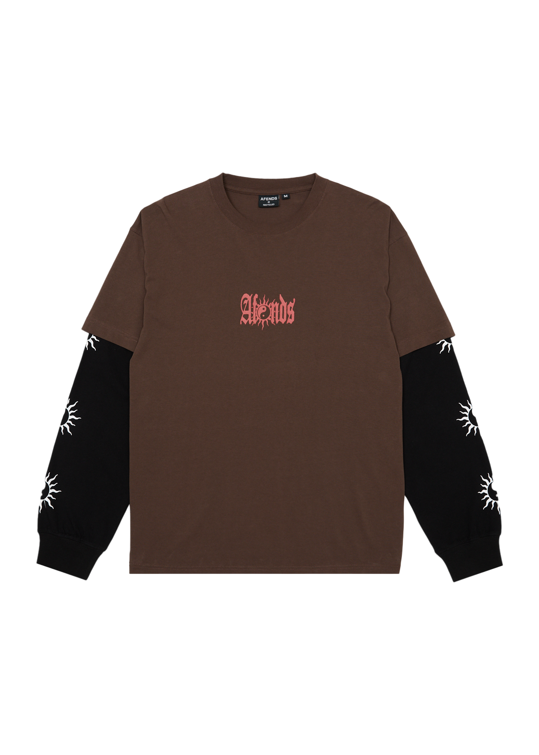 AFENDS DOUBLE TROUBLE RECYCLED LAYERED BOXY TEE