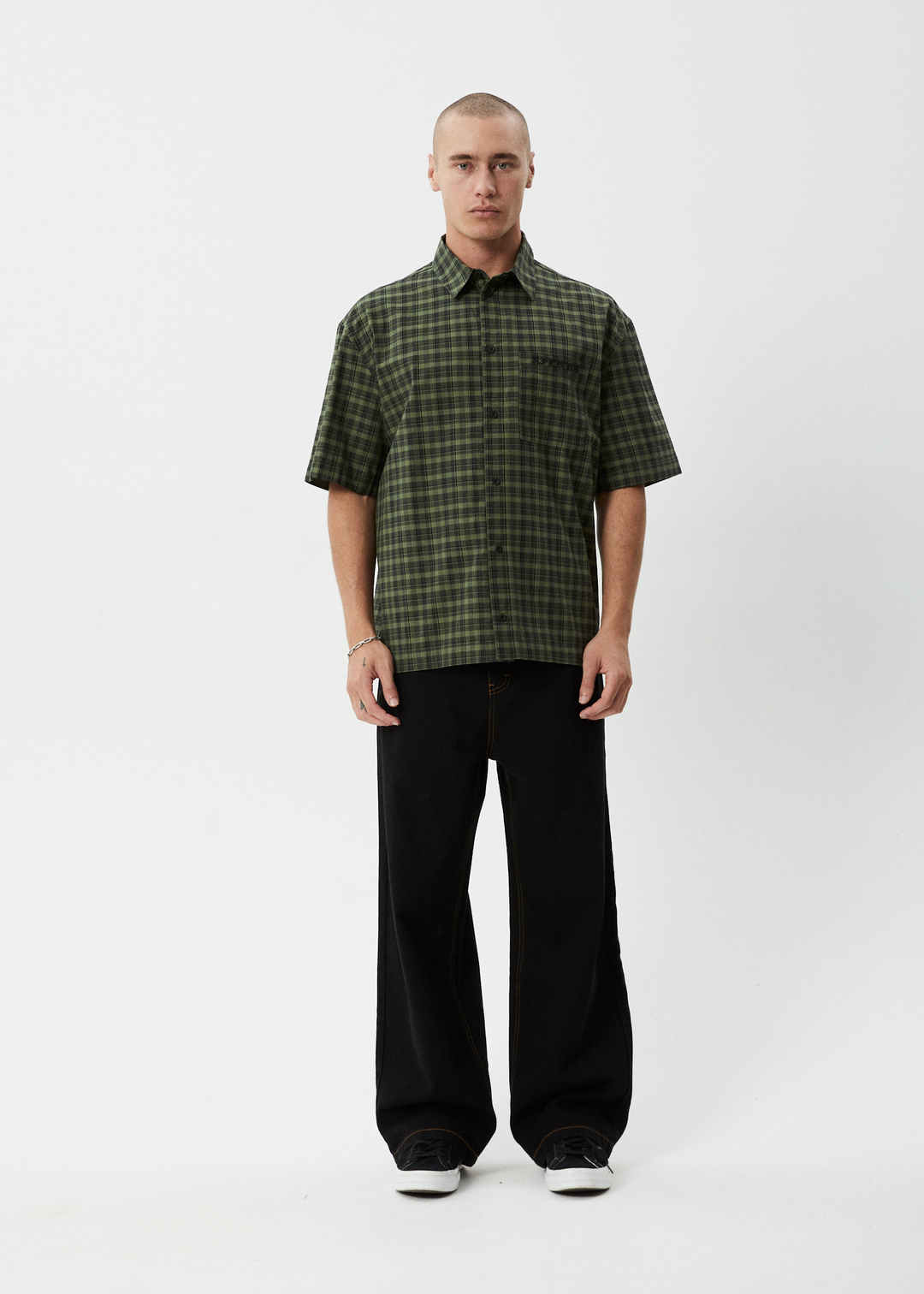 AFENDS GHOST ORGANIC SHORT SLEEVE SHIRT
