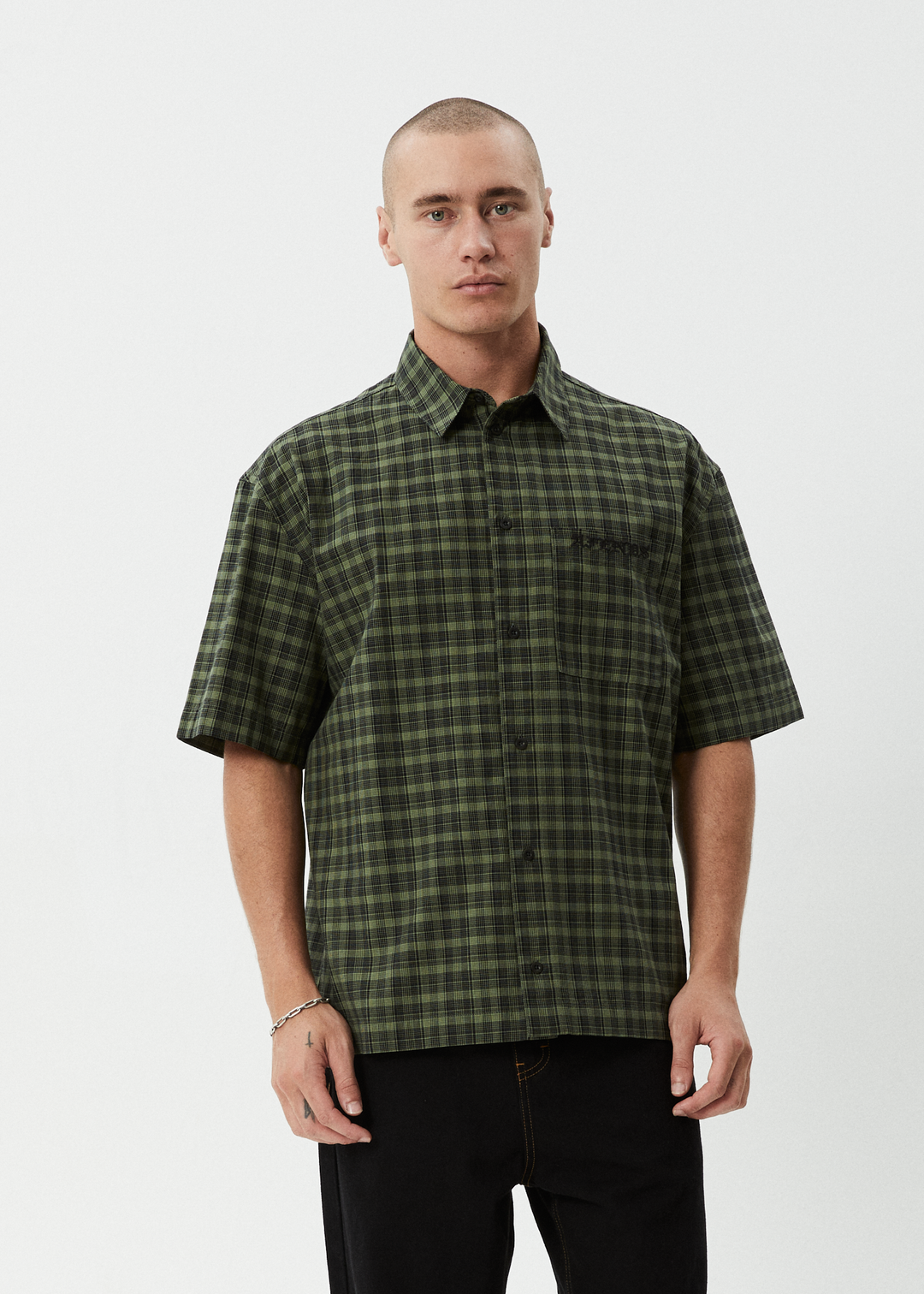 AFENDS GHOST ORGANIC SHORT SLEEVE SHIRT