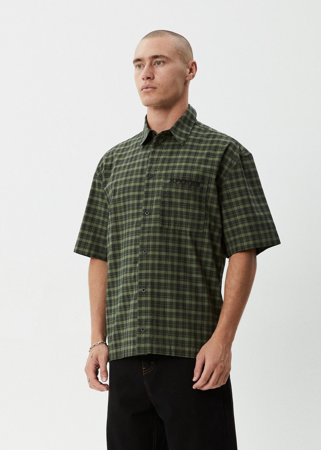 AFENDS GHOST ORGANIC SHORT SLEEVE SHIRT