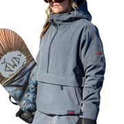 686 W Outline Shell Anorak Navy Denim
