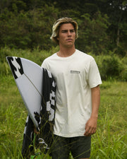 BILLABONG MAKE TRACKS ADIV PREMIUM SS - Off White - Face