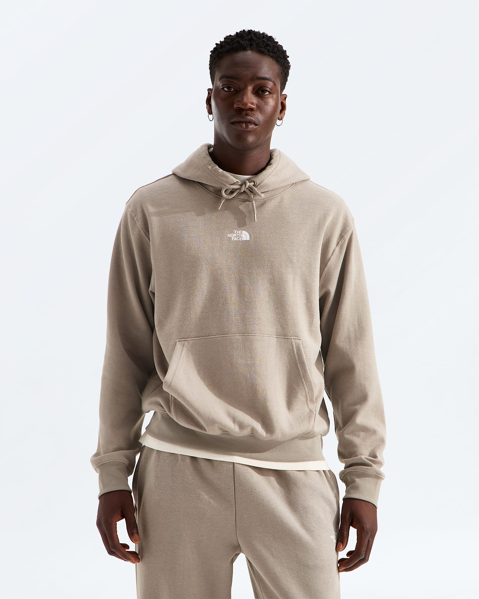 THE NORTH FACE TNF Double Knit Hoodie Stone Slab - vue de face