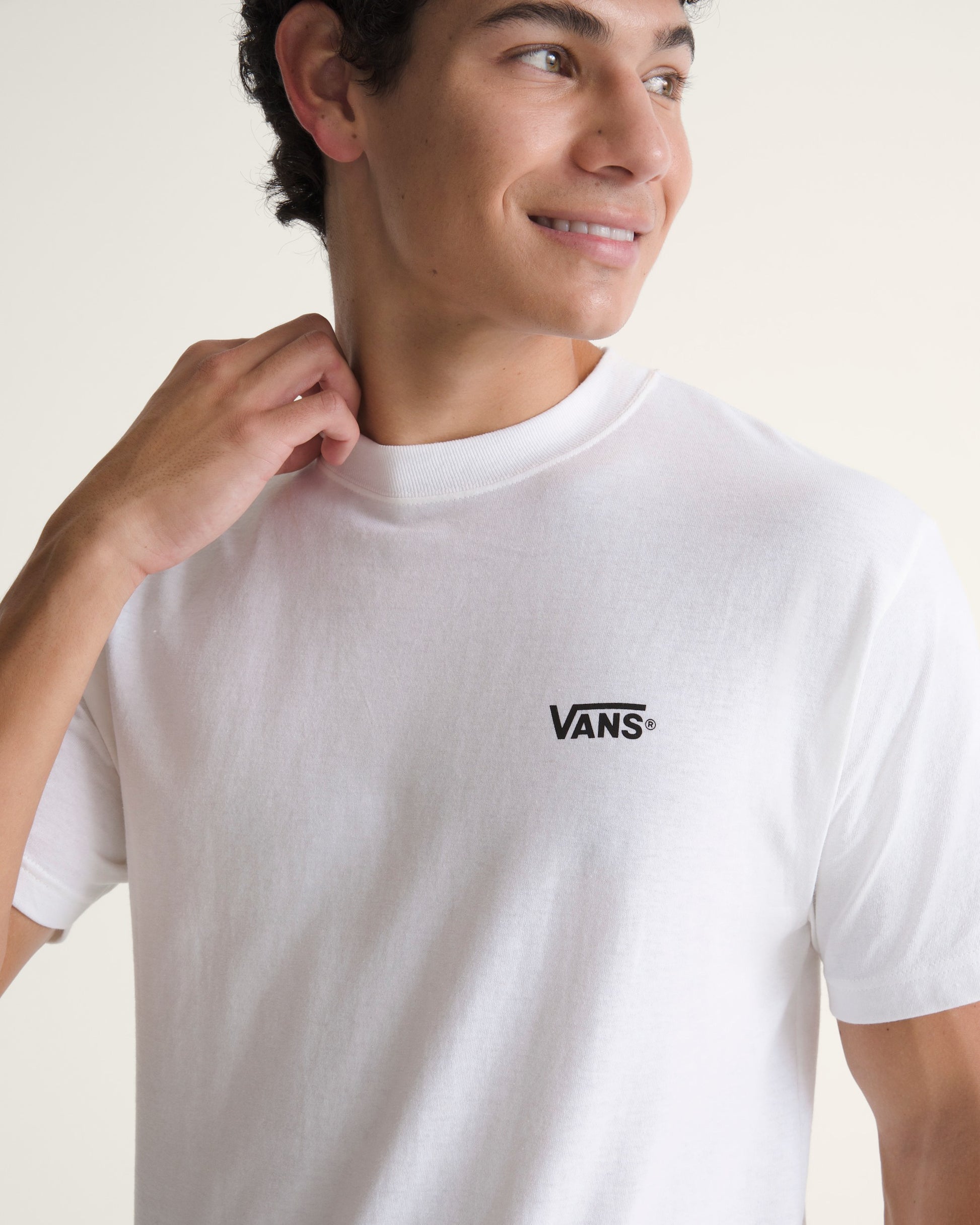 VANS New Left Chest SS Tee Blanc/Noir - Vue 5