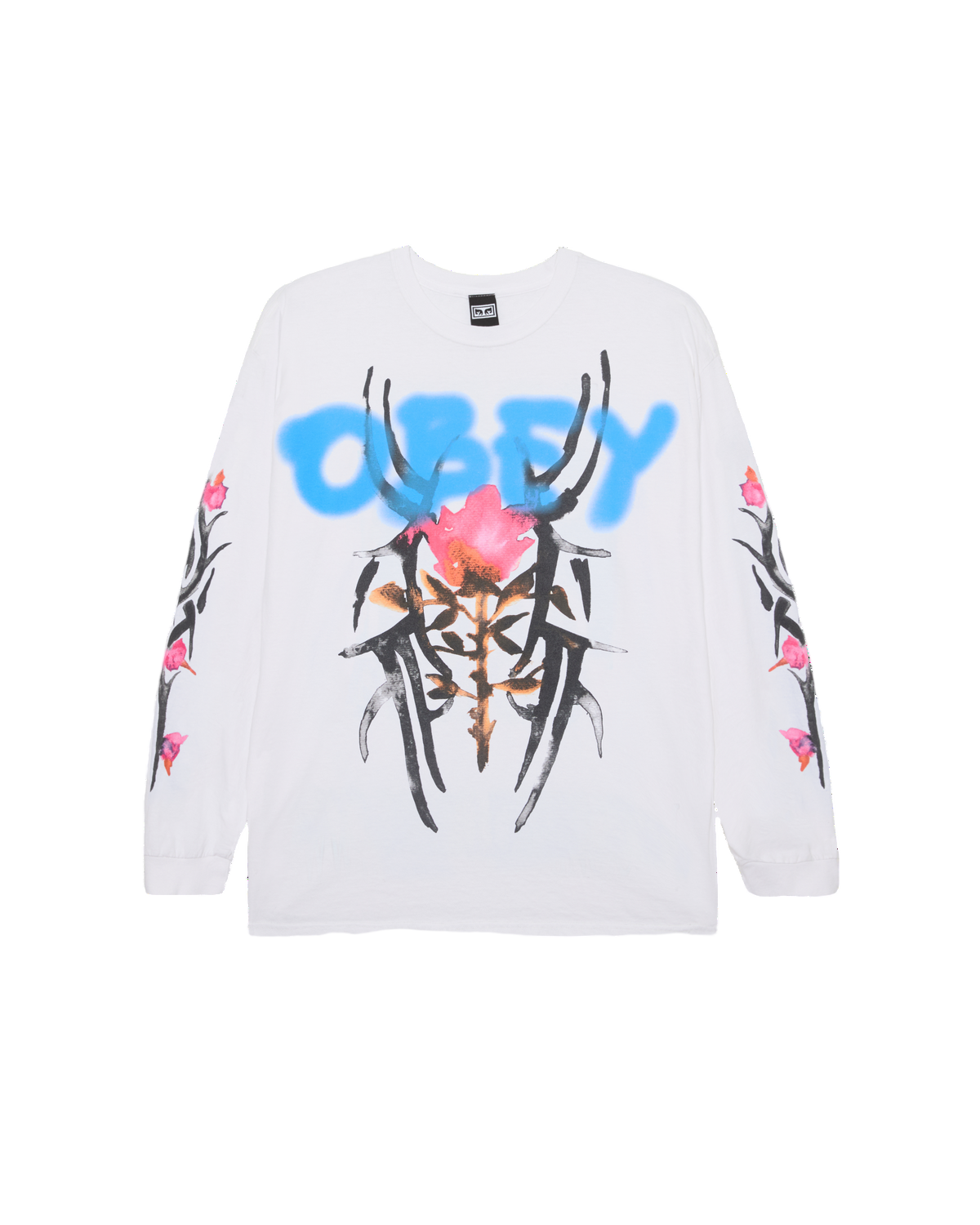 OBEY ROSE TRIBAL VTG OVERSIZE TEE LS