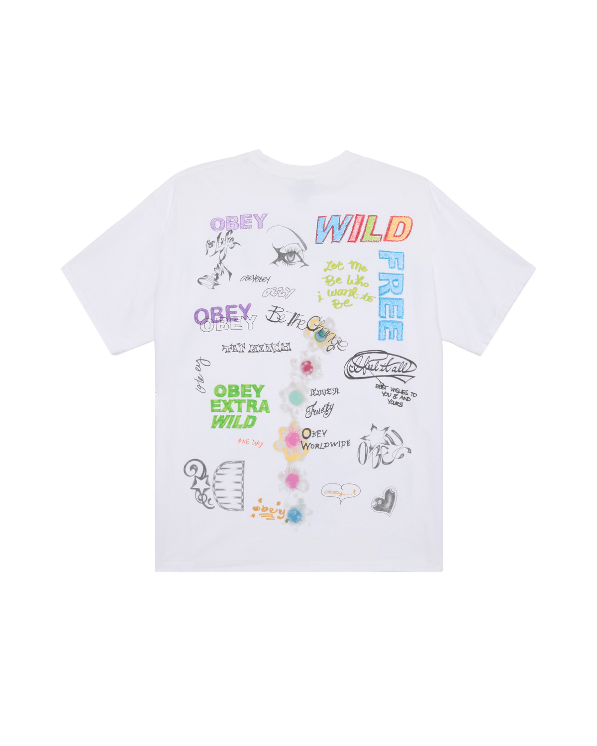 OBEY WILD FREE VTG OVERSIZE TEE