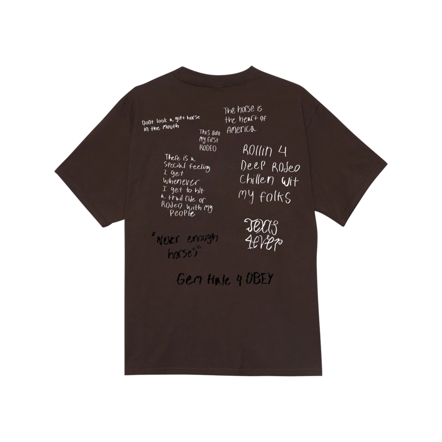 OBEY Trail Ride Tee Java Brown - HOMIES