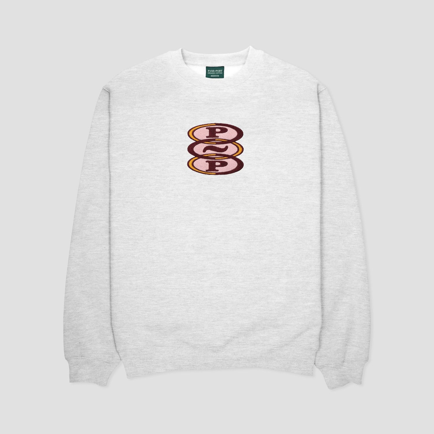 Passport Hoops Organic Sweater - White Marle