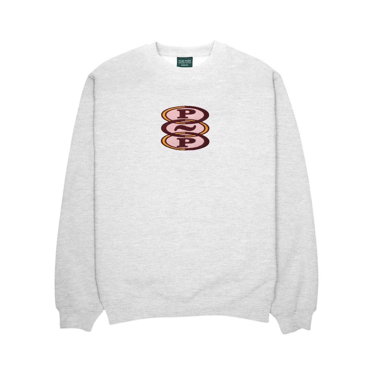 Passport Hoops Organic Sweater - White Marle