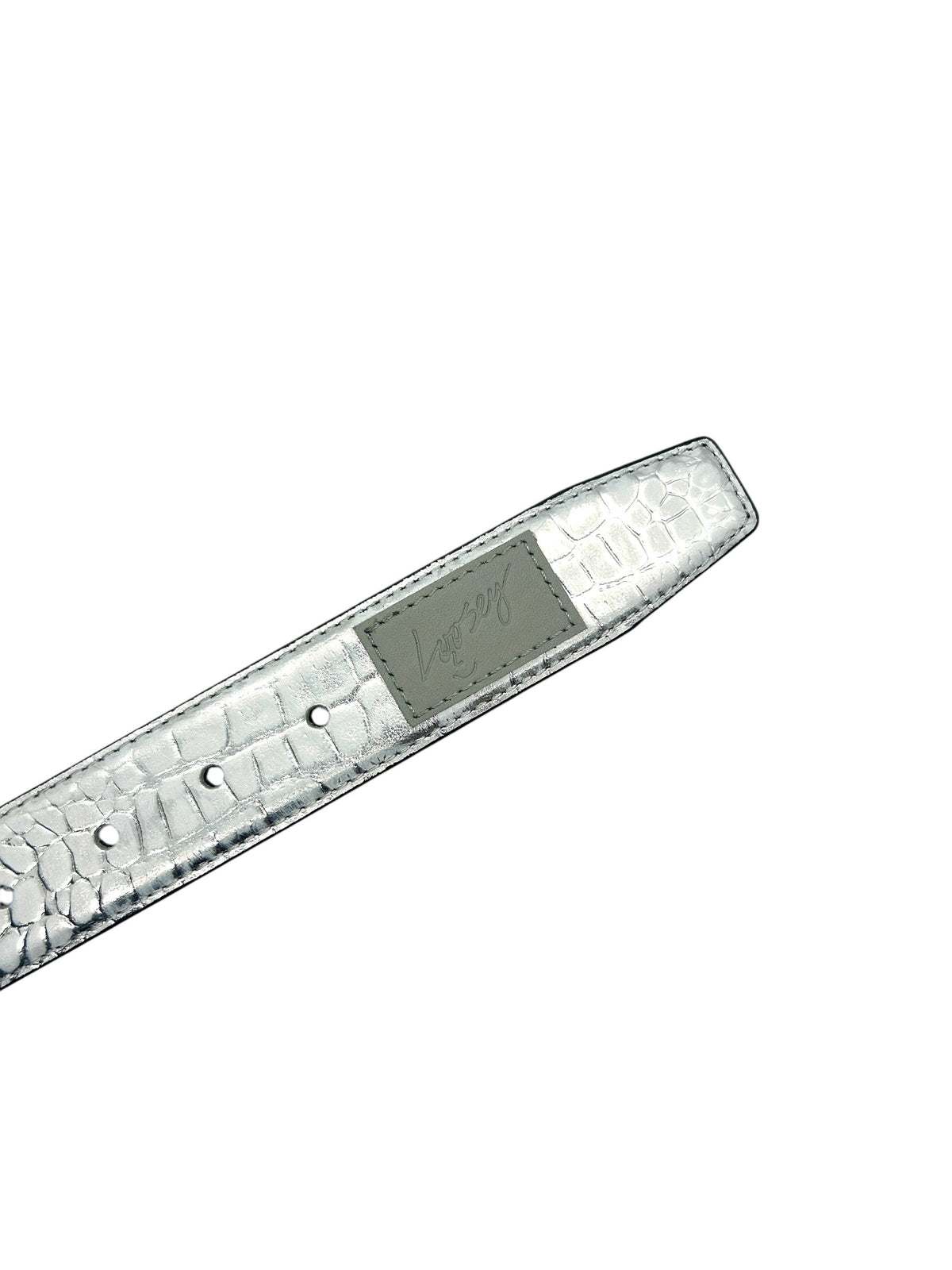 LOOSEY PREMIUM CROC BELT SILVER