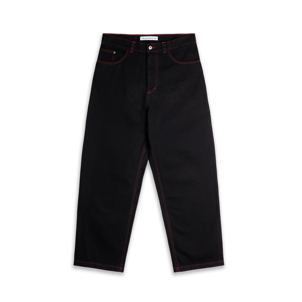 POLAR APOCALYPSE NUN BIG BOY PANTS BLACK/RED