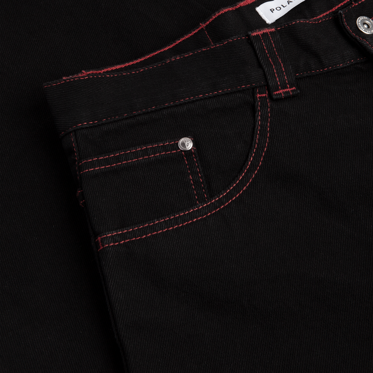 POLAR APOCALYPSE NUN BIG BOY PANTS BLACK/RED