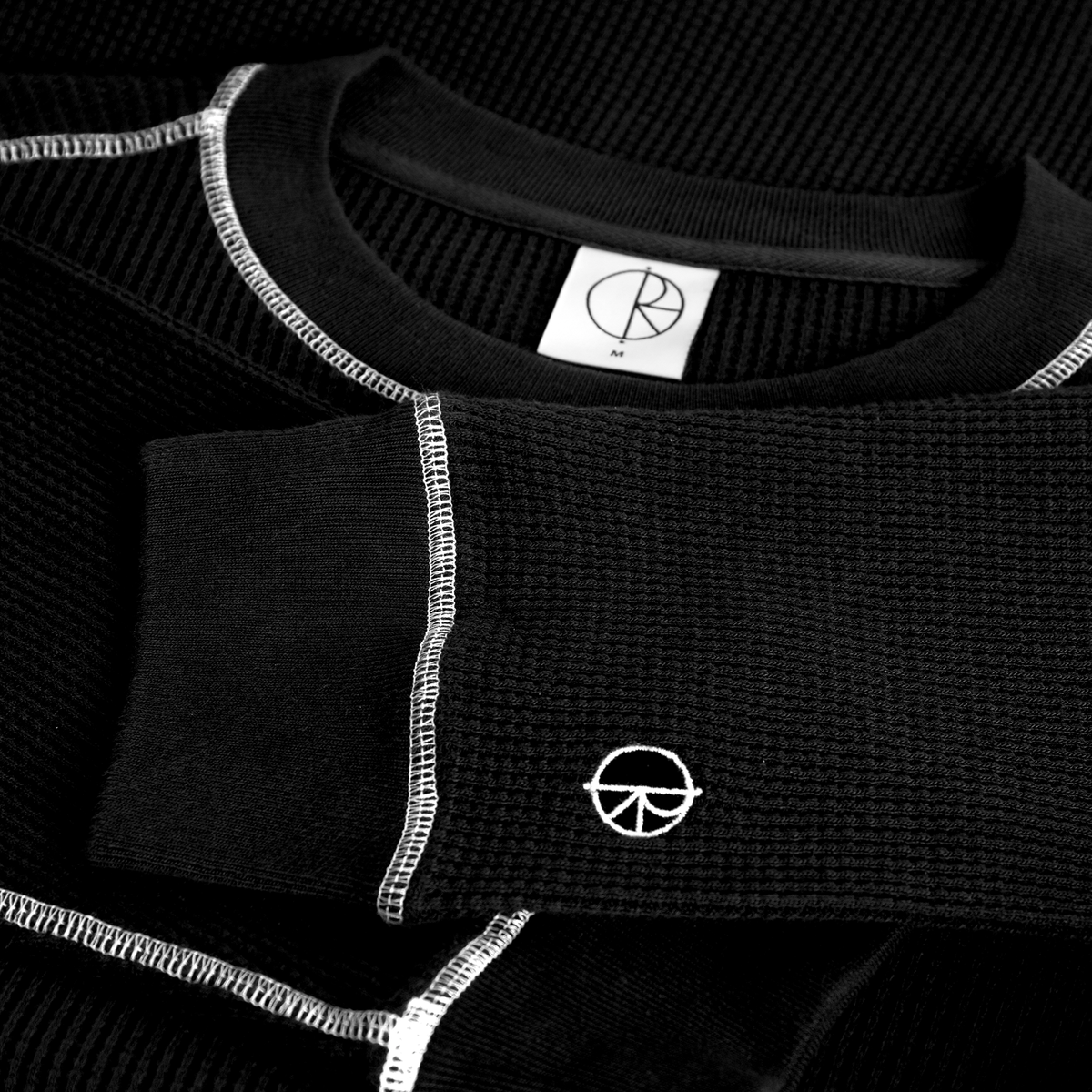 POLAR DYLAN LS TEE BLACK/WHITE