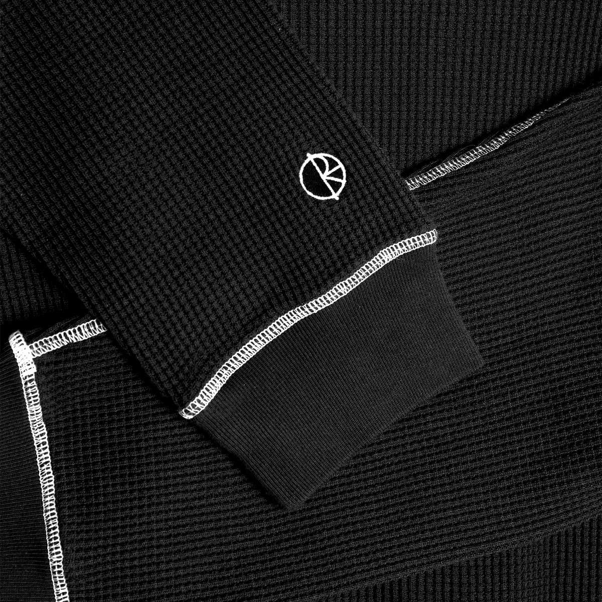 POLAR DYLAN LS TEE BLACK/WHITE