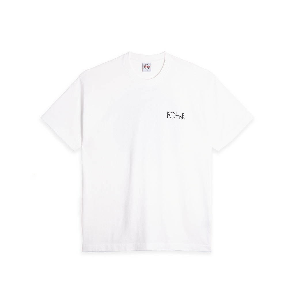 POLAR KLEZ CROSSING FILL LOGO TEE WHITE