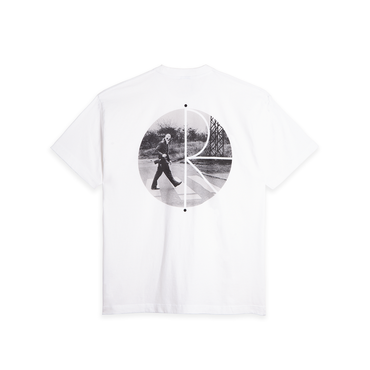 POLAR KLEZ CROSSING FILL LOGO TEE WHITE