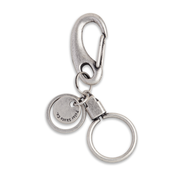 POLAR HOOK KEY RING BRUSHED SILVER