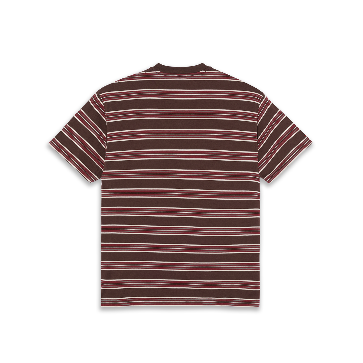 POLAR STRIPE TEE BROWN/RED