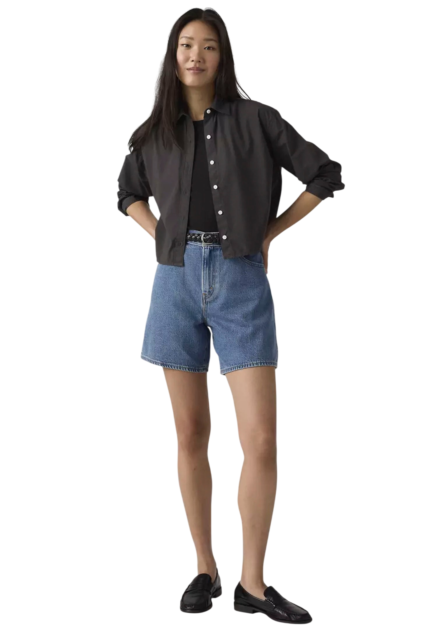 LEVI'S W HIGH BAGGY SHORT