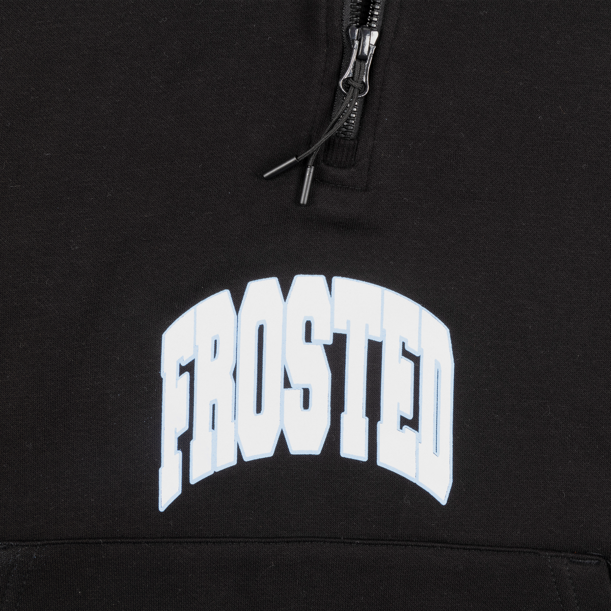 FROSTED QUARTER ZIP HOODIE détail