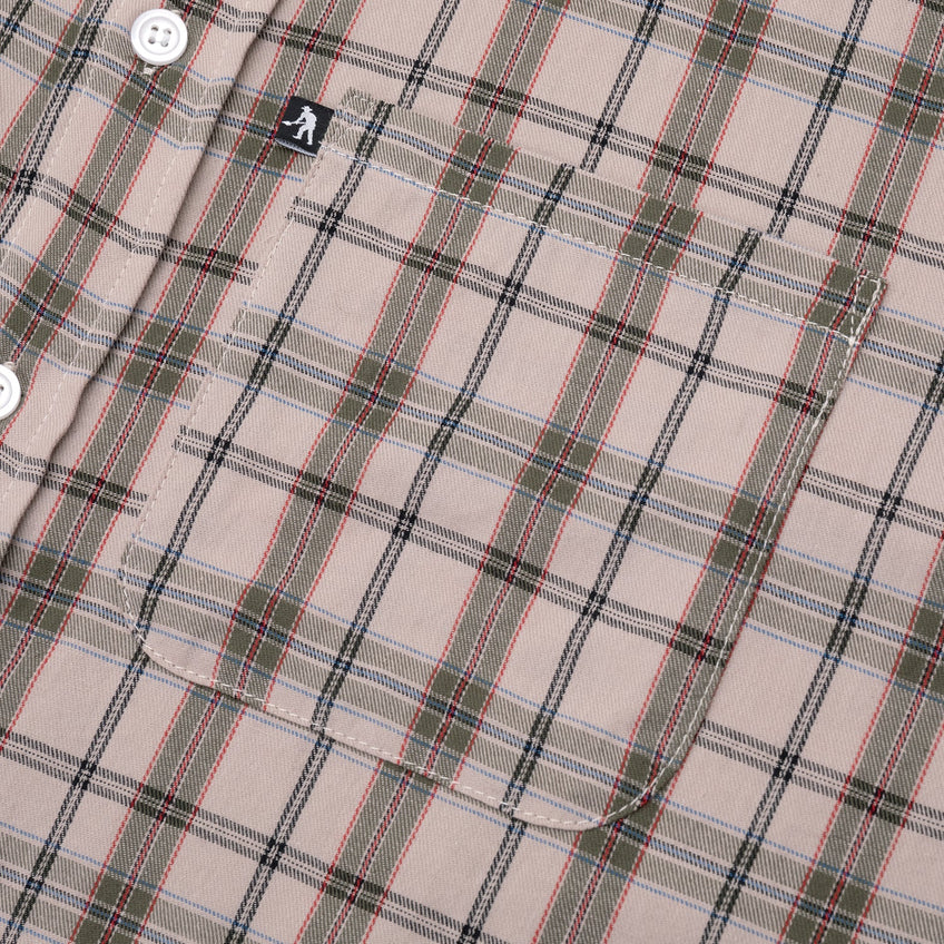 PASSPORT WORKERS CHECK SHIRT SHORT-SLEEVE R44 