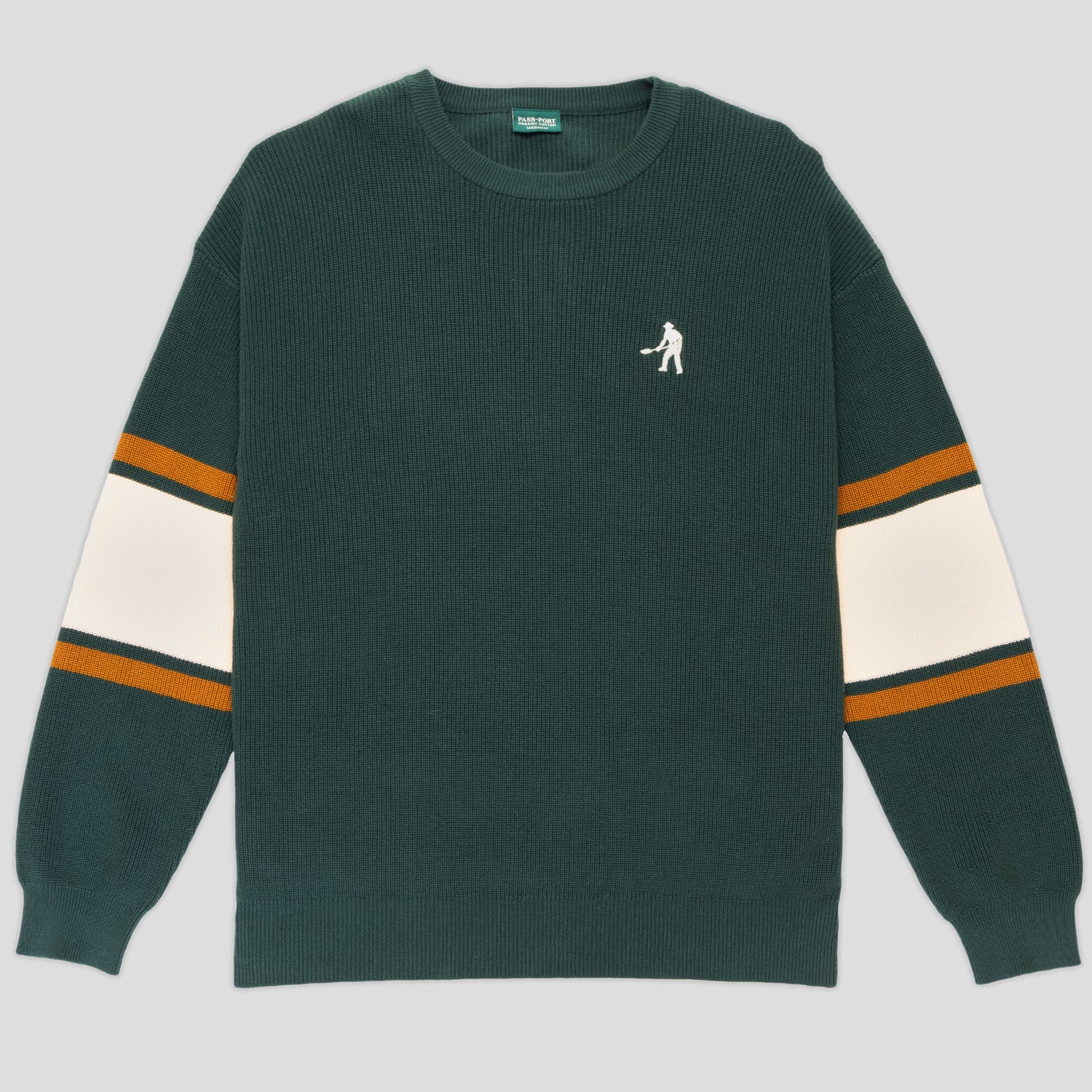 PASSPORT ORGANIC COTTON STRIPE KNIT SWEATER 