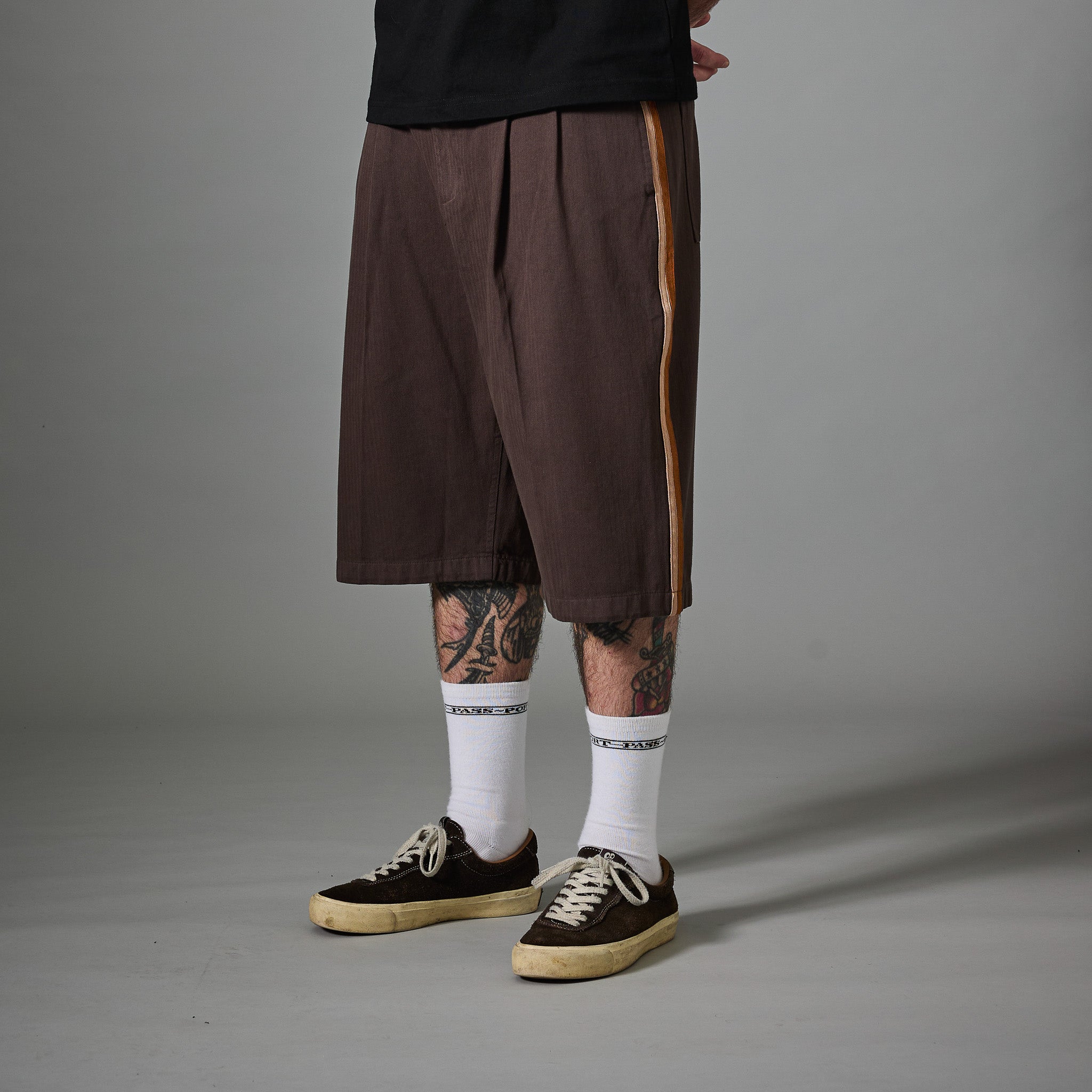 PASSPORT HERRINGBONE LEAGUES CLUB STRIPE SHORT