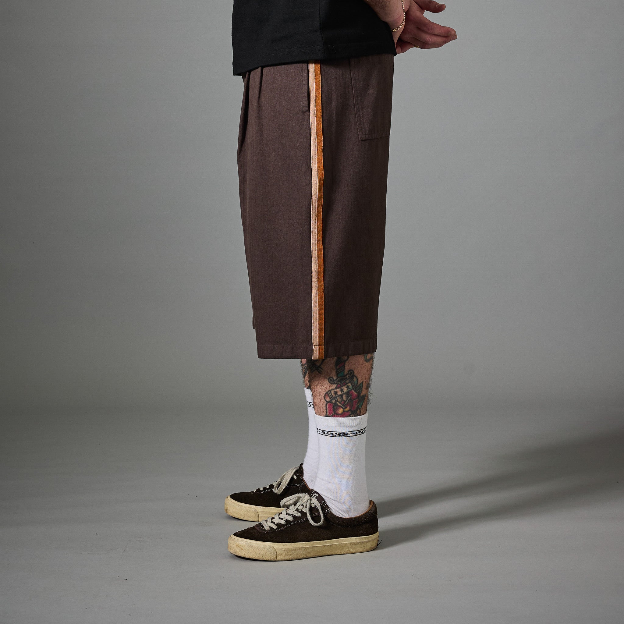 PASSPORT HERRINGBONE LEAGUES CLUB STRIPE SHORT