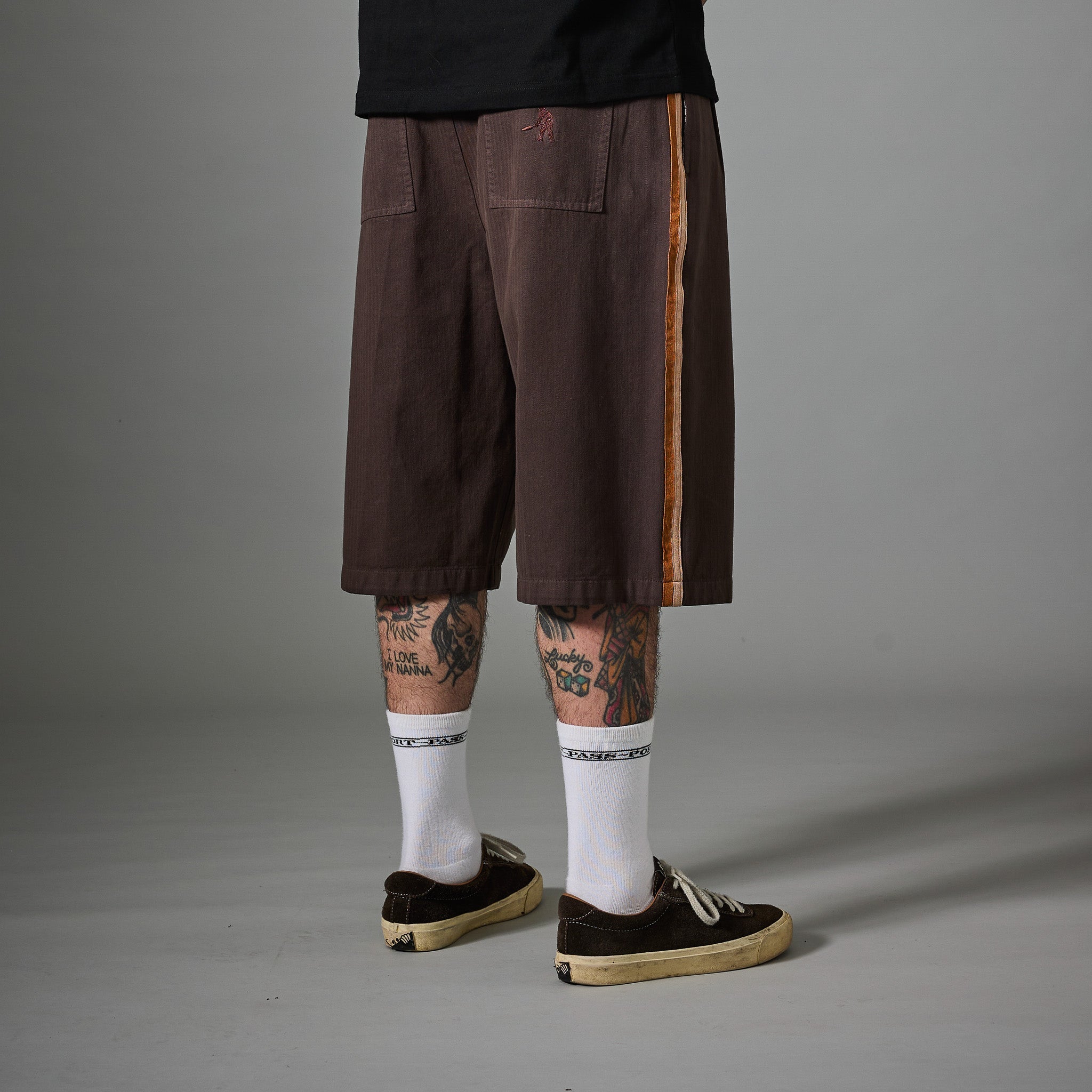 PASSPORT HERRINGBONE LEAGUES CLUB STRIPE SHORT
