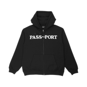 Passport Official Zip Hood - Black