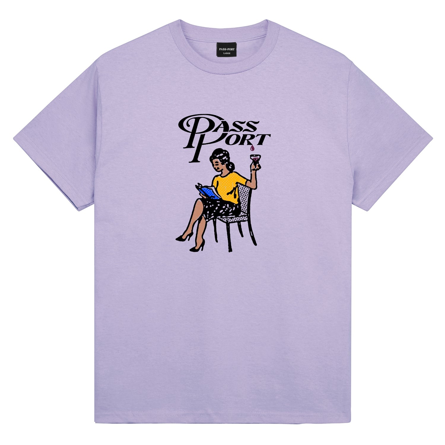 PASSPORT MINIMAL OUTPUT TEE LAVENDER - avant