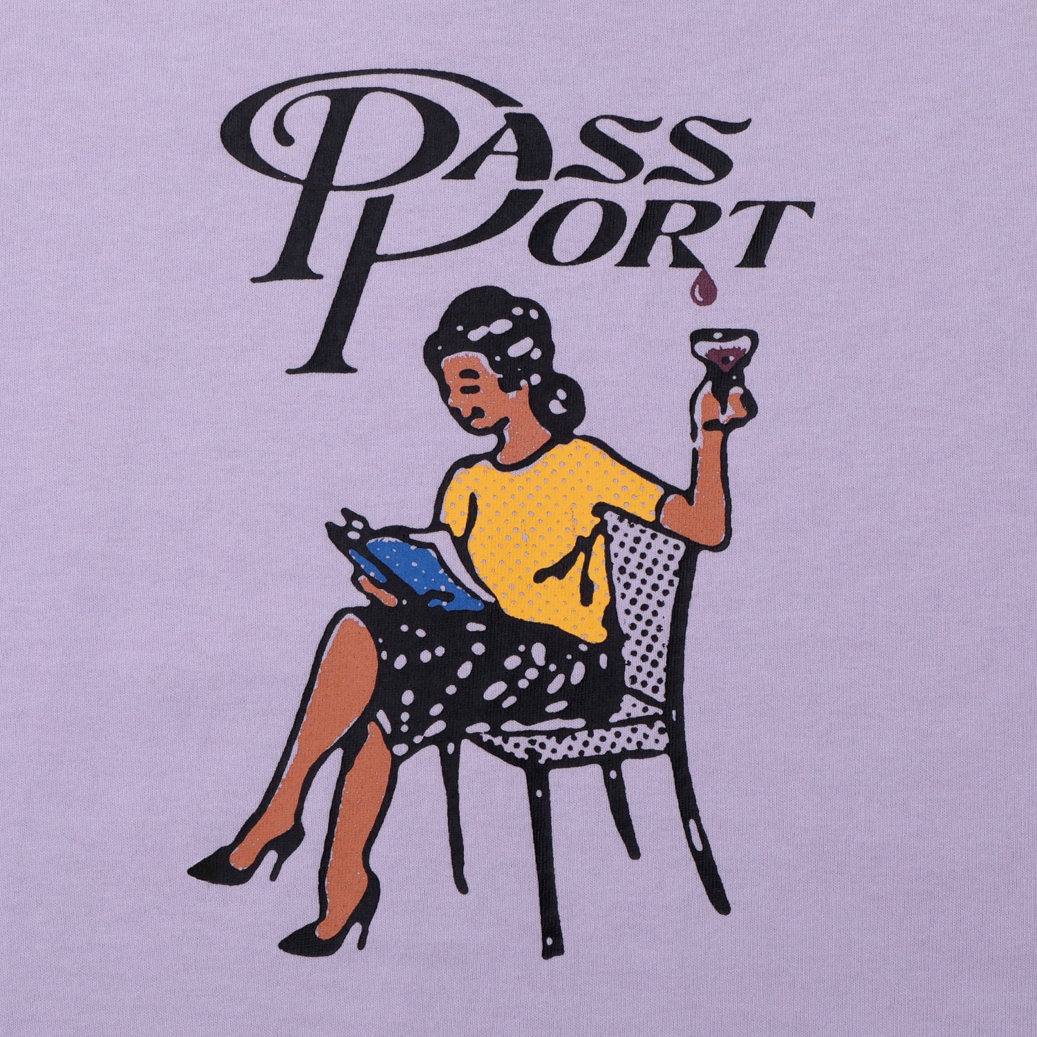PASSPORT MINIMAL OUTPUT TEE LAVENDER - détail