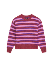 Vans W Rollins Stripe Sweater - Poppy Ember/Purple Licorice